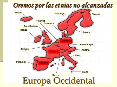 Oremos por las etnias no alcanzadas