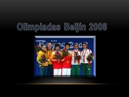 Los Juegos Olímpicos de Pekín 2008 (oficialmente denominados Juegos de la XXIX Olimpiada) se realizaron en Pekín, capital de la República Popular China,