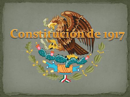 Constitución de 1917.
