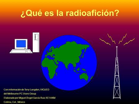 ¿Qué es la radioafición?