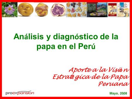 Análisis y diagnóstico de la papa en el Perú