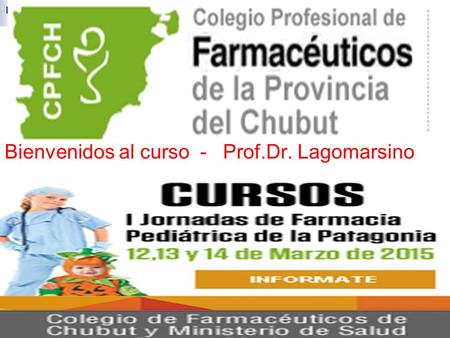Bienvenidos al curso - Prof.Dr. Lagomarsino