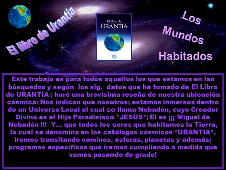 Los El libro de Urantia Mundos Habitados