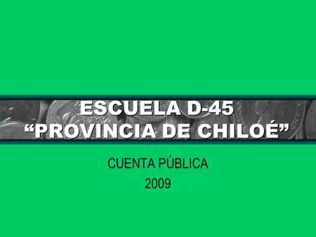 ESCUELA D-45 “PROVINCIA DE CHILOÉ”