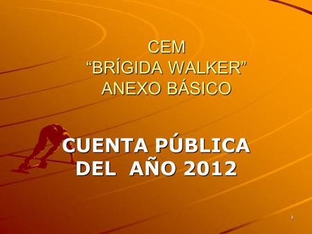 1 CEM “BRÍGIDA WALKER” ANEXO BÁSICO CUENTA PÚBLICA DEL AÑO 2012.