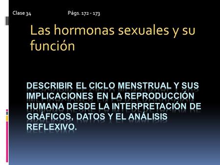 Las hormonas sexuales y su función
