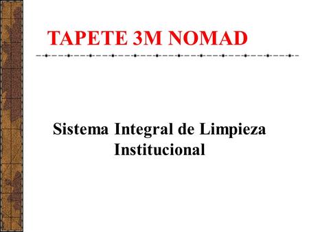 Sistema Integral de Limpieza Institucional