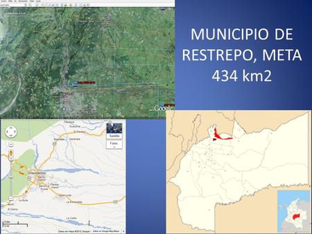 MUNICIPIO DE RESTREPO, META 434 km2