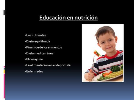 Educación en nutrición