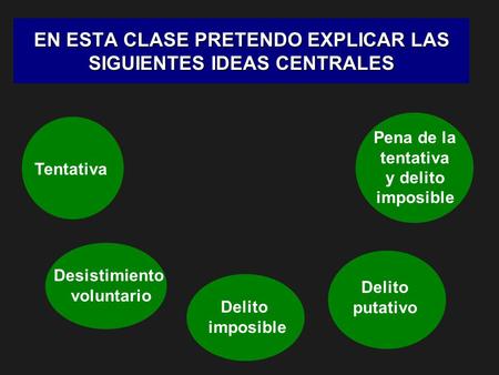 EN ESTA CLASE PRETENDO EXPLICAR LAS SIGUIENTES IDEAS CENTRALES