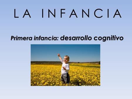 Primera infancia: desarrollo cognitivo