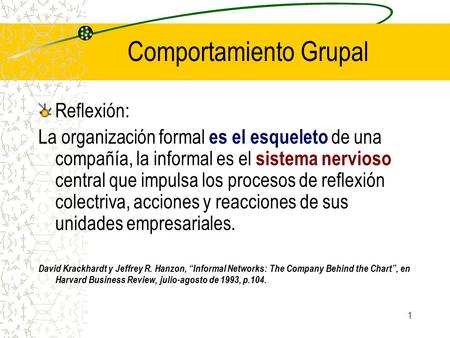 Comportamiento Grupal