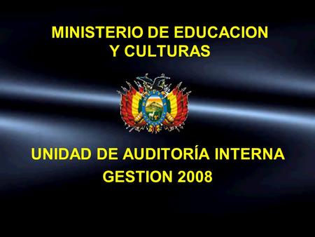 MINISTERIO DE EDUCACION Y CULTURAS