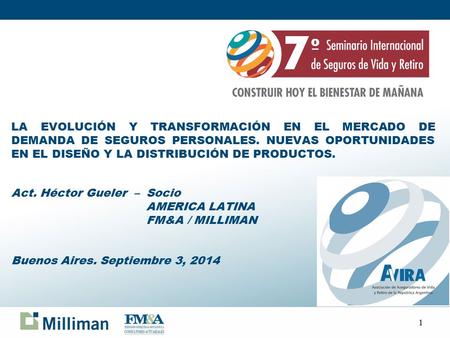 LA EVOLUCIÓN Y TRANSFORMACIÓN EN EL MERCADO DE DEMANDA DE SEGUROS PERSONALES. NUEVAS OPORTUNIDADES EN EL DISEÑO Y LA DISTRIBUCIÓN DE PRODUCTOS. Act. Héctor.