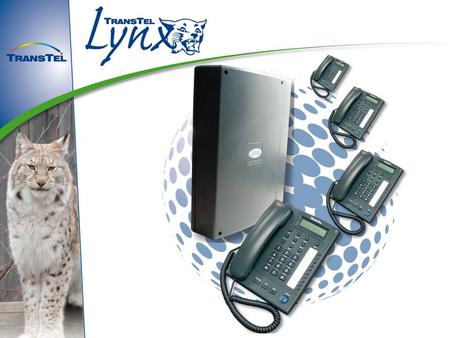 El pequeño, flexible Lynx de Transtel es el sistema de teléfono más potente de su clase. Ofrece prácticamente todas las funciones avanzadas de espera.