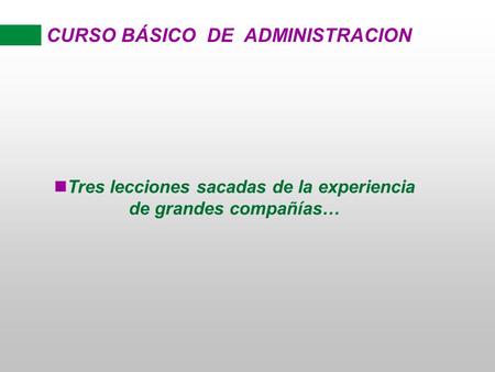 CURSO BÁSICO DE ADMINISTRACION