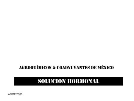 Agroquímicos & Coadyuvantes de México