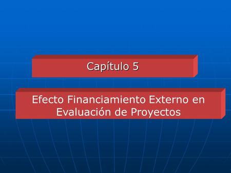 Efecto Financiamiento Externo en Evaluación de Proyectos