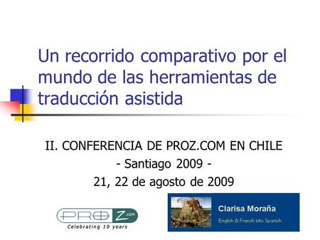 II. CONFERENCIA DE PROZ.COM EN CHILE