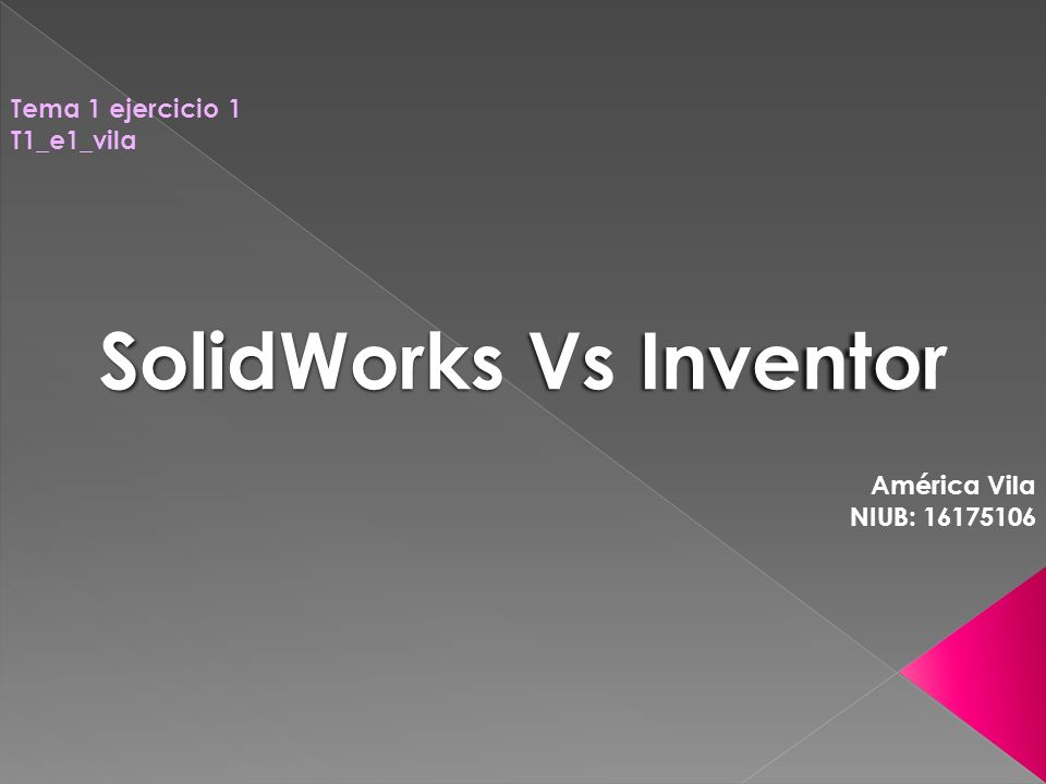 solidworks vs inventor
