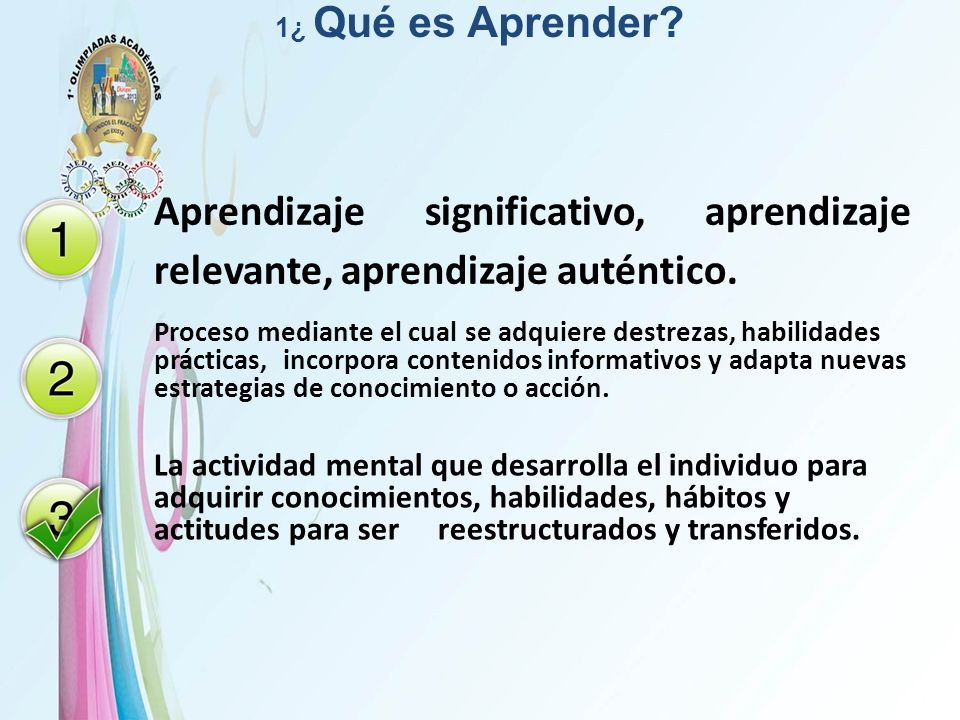 Desplegando Alas - ¿Qué significa Aprender?🤓 👉Aprender es adquirir,  analizar y comprender la información del exterior y aplicarla a la propia  existencia. Al aprender los individuos debemos olvidar los preconceptos y  adquirir