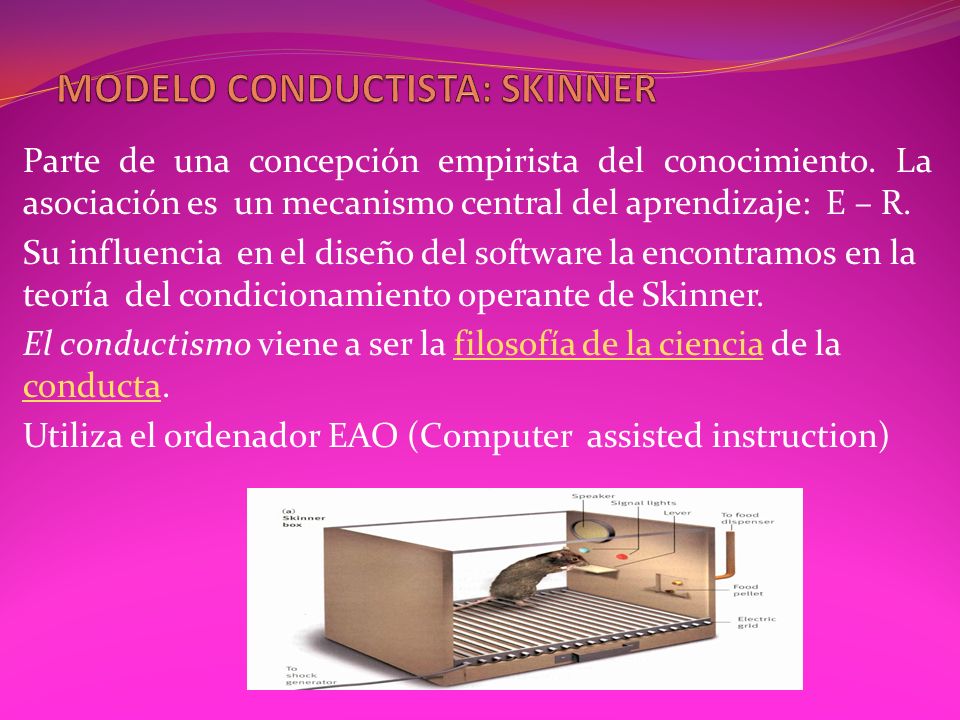 Parte de una concepción empirista del conocimiento. La asociación es un  mecanismo central del aprendizaje: E – R. Su influencia en el diseño del  software. - ppt descargar