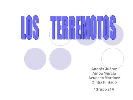 Andrés Juárez Ainoa Murcia Azucena Martínez Cintia Pintado *Grupo 21A