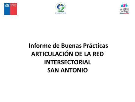 Nombre de la iniciativa: ARTICULACION RED INTERSECTORIAL CHILE