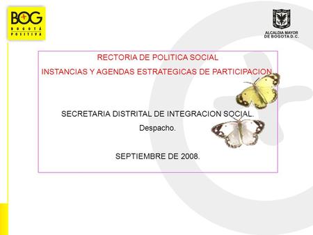 RECTORIA DE POLITICA SOCIAL