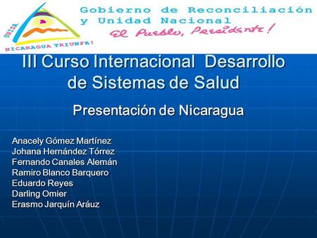 III Curso Internacional Desarrollo de Sistemas de Salud