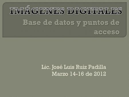 Base de datos y puntos de acceso