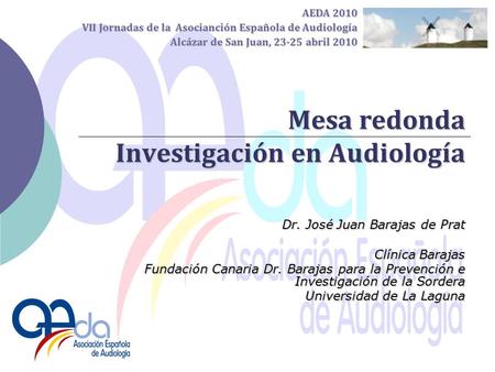 Mesa redonda Investigación en Audiología