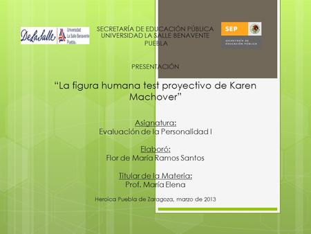 “La figura humana test proyectivo de Karen Machover”
