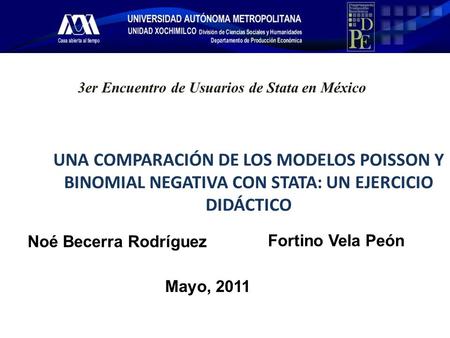 3er Encuentro de Usuarios de Stata en México