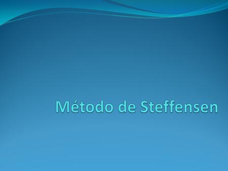 Método de Steffensen.