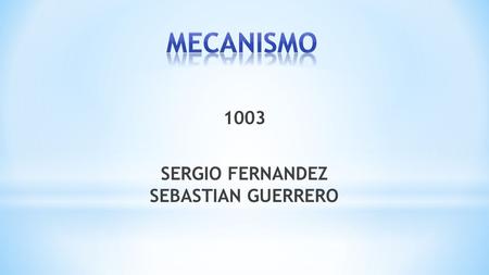 1003 SERGIO FERNANDEZ SEBASTIAN GUERRERO