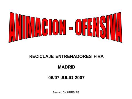 RECICLAJE ENTRENADORES FIRA