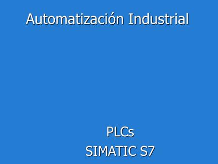 Automatización Industrial