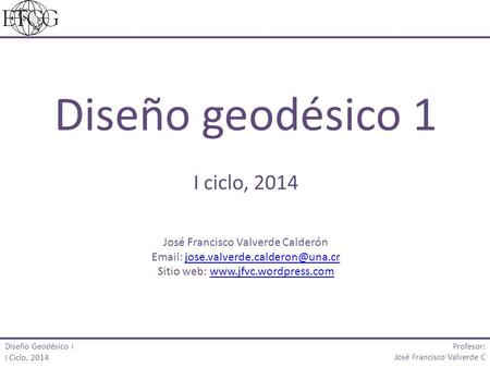 Diseño geodésico 1 I ciclo,