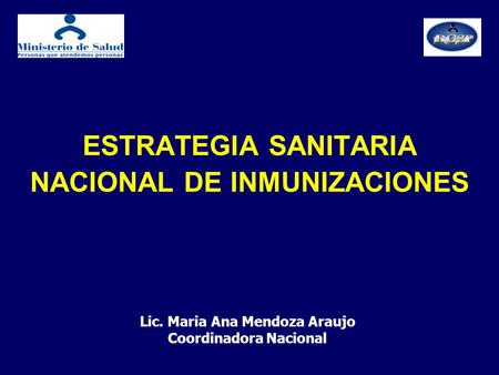 ESTRATEGIA SANITARIA NACIONAL DE INMUNIZACIONES