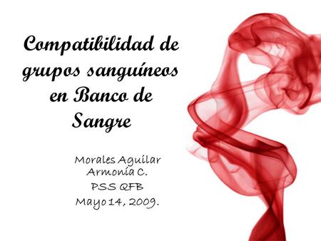 Compatibilidad de grupos sanguíneos en Banco de Sangre