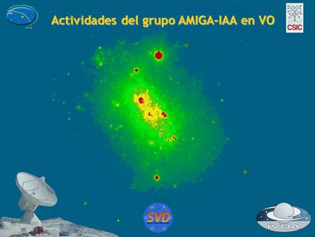 Actividades del grupo AMIGA-IAA en VO. AMIGA (Analyzing the interestellar Medium of Isolated GAlaxies) AMIGA (Analyzing the interestellar Medium of Isolated.