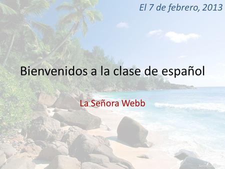 Bienvenidos a la clase de español