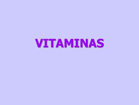 VITAMINAS.
