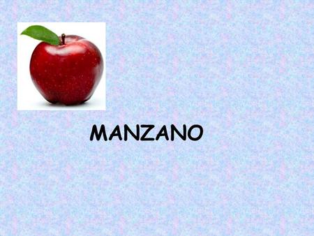 MANZANO. Manzanos famosos Fruto del manzano Valor nutricional Los principales valores nutricionales de la manzana son los siguientes por cada 100g: