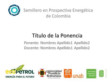 Semillero en Prospectiva Energética de Colombia