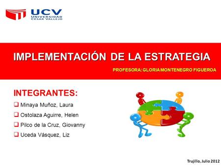 IMPLEMENTACIÓN DE LA ESTRATEGIA