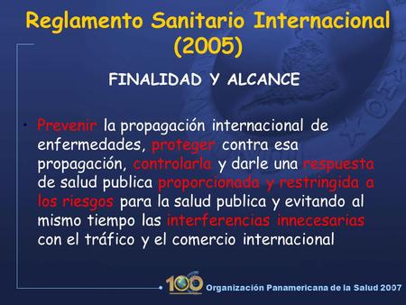 Reglamento Sanitario Internacional (2005)