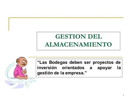 GESTION DEL ALMACENAMIENTO