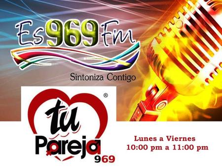 Lunes a Viernes 10:00 pm a 11:00 pm. 96.9 FM Av. Francisco de Miranda, Edf. Tecoteca, Nivel Mezzanina, Los Palos Grandes, Chacao, Edo. Miranda. Telfs.